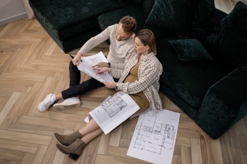 Rénovation complète d'un appartement en cours